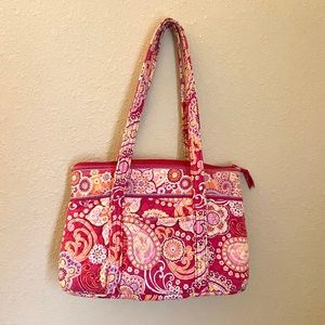 Vera Bradley Bright Pink Paisley Shoulder Bag